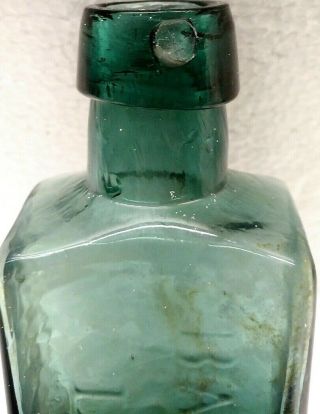 Antique Bartine ' s Bartine Lotion Embossed Green 6.  25 