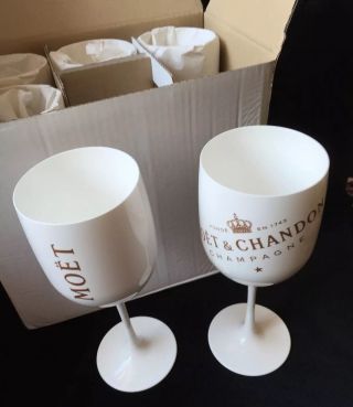 MOET CHANDON ICE IMPERIAL CHAMPAGNE GLASSES X 4 DESIGN 2017 6