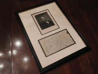 Autograph Legal Document Handwritten By Abraham Lincoln - Re/ Case He Lost