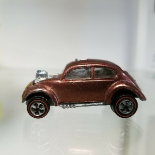 Vintage Hot Wheels Redline Nm Copper Us Custom Volkswagen Bug Hotwheels Beetle