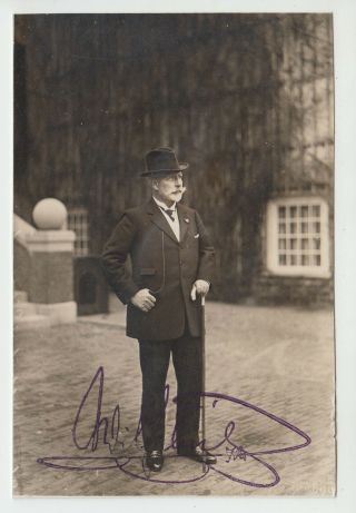 Autograph Old German Emperor Wilhelm Ii In Doorn - Rare Signed 1931 Photo