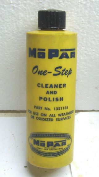 Mopar Chrysler De Soto Dodge Plymouth One Step Cleaner & Polish Can