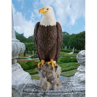 Patriotic Majestic Mountain Eagle Design Toscano Exclusive 21½ " Garden Statue