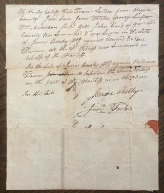 Rev War Hero Kings Mountain And 1st Ky Governor Isaac Shelby Signed Letter