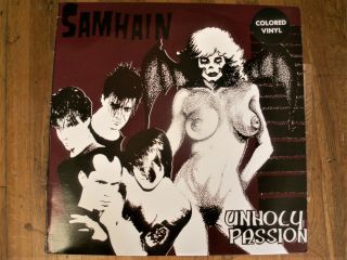 Samhain Unholy Passion Red Vinyl Maroon Cover Misfits