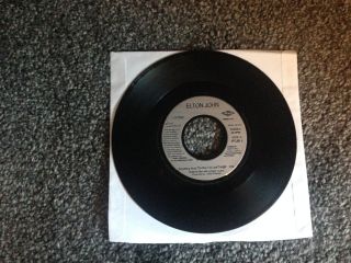 Elton John Something About The Way / Candle 7 " 45 Rpm Vinyl Record Rare
