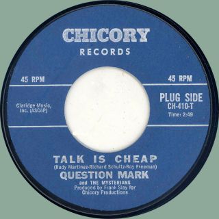 Question Mark & Mysterians Talk Is / She Goes To Church 45rpm Chicory 