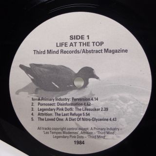 LIFE AT THE TOP: Third Mind Industrial Comp,  Bushido Coil Et al w/ Insert LP 6