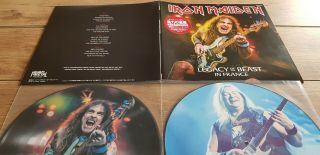 Iron Maiden - Legacy Of The Beast France - Rare 2lp Picture Disc,  G/f 2018