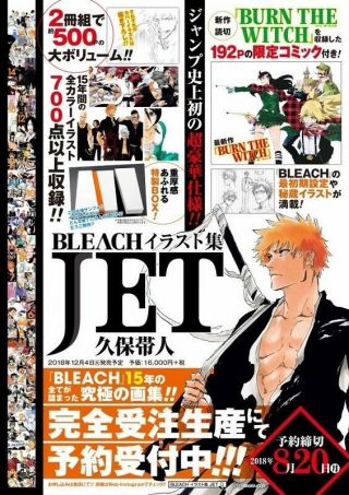 Bleach Illustrations Jet Art Book Case Limited Edition Weekly Jump Anime Manga