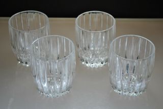 MIKASA PARK LANE BLOWN OLD FASHION ROCKS GLASSES (SET OF 4) DISCONTINUED PATTERN 2
