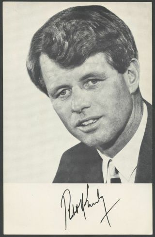 Robert Kennedy Photo With Signature Hv9959