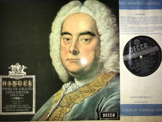 Handel 12 Grand Concertos Vol.  2 Decca Sxl 6370 Wb Nm -