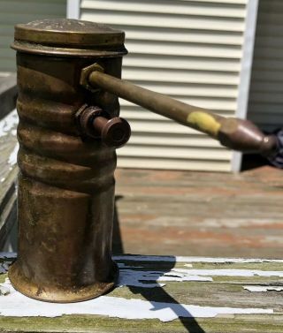 Vintage Brass Eagle Oil Can Oiler Pump No.  66 Style Made In Usa