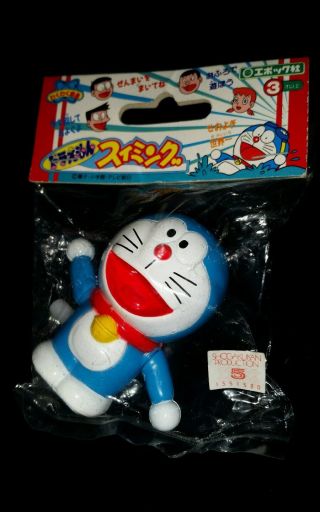 Doraemon White Knob Wind Up Toy In Package 2.  25 " Ray Rohr Cosmic Artifacts