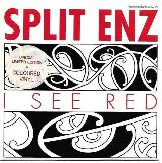 Rare Split Enz I See Red Australian P/s 45 Record Red Vinyl (1989)