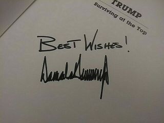 Donald Trump Autograph Book 