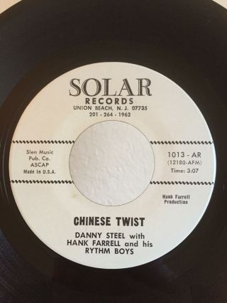 Rockabilly 45 Danny Steel Chinese Twist On Solar Hear Vg,