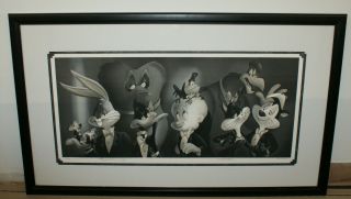 Warner Bros Looney Tunes The Portrait Series Group Sitting I Framed Lithograph