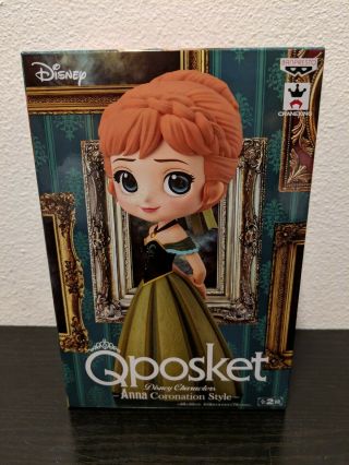Disney Q Posket Characters Frozen Anna Figure Coronation Style Version A Normal