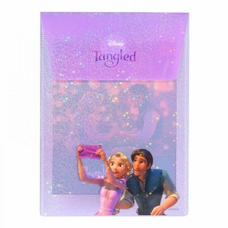 Disney Store Japan Envelope File Rapunzel & Flynn Rider Hologram F/S 2