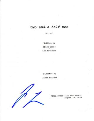 Jon Cryer Signed Two And A Half Men Pilot Episode Full 53 Page Autograph