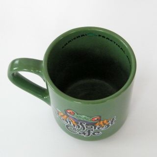 Rainforest Cafe Mug Green Cha Cha Tree Frog Coffee Cup Large 16 oz.  2000 3