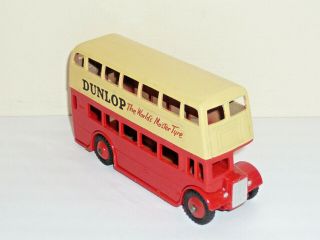 Dinky Toys No.  290 Double Decker Bus " Dunlop " 1961 - 63 Exc To N/mint