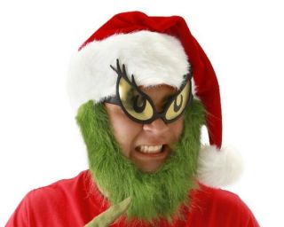 Dr.  Seuss How The Grinch Stole Christmas Grinch Costume Eyes Glasses Unworn