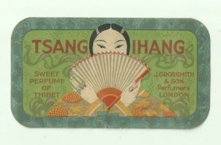 J Grossmith Perfume Of Thibet.  Tsang Ihang.  Tumble A.  F.  C.  Card.
