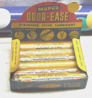 Mopar Chrysler De Soto Dodge Plymouth Door Ease Display Nos 12 Sticks Can