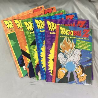 Vntg Dragon Ball Z Giant Coloring Activity Book,  5 More Activity Books