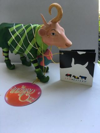 Cow Parade Wizard Of Oz Lollipop Munchkin Cow 7724 W Tags
