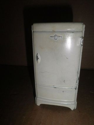 Great Old White Metal Frigidaire Refrigerator Still Bank C1940 