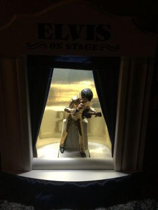 Elvis Presley - Rare On Stage Mini Decanter - BlueCurtains Stage - 1105 Of 2500 2