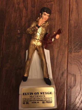 Elvis Presley - Rare On Stage Mini Decanter - BlueCurtains Stage - 1105 Of 2500 6