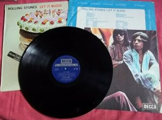 The Rolling Stones - Let It Bleed - - - 1969 Uk Lp Decca Stereo - - Inner&poster