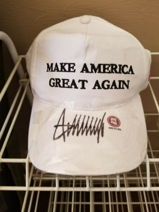 Donald Trump Autographed Make America Great Again Hat
