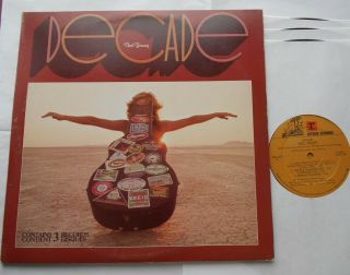 Neil Young Decade Nm - Canada Reprise 3rs 2257 Q Mega Rare Trifold Cover 3 Lp Re