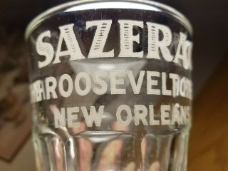 1 - Vtg.  Sazerac Roosevelt Hotel Orleans Louisiana Rocks Drinking Glass 3.  75 "
