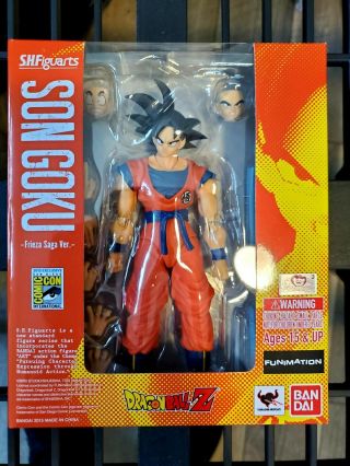 2015 Sdcc Exclusive S.  H.  Figuarts Son Goku (frieza Saga Version)