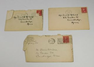 2 Handwritten Letters From Robert Frost,  One From Elinor Frost,  1929 - 31,  Signed
