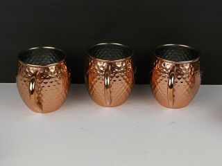 6 Ketel One Vodka Moscow Mule Copper Mugs Cups Hammered Barware Kitchen Stunning 5