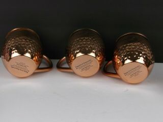 6 Ketel One Vodka Moscow Mule Copper Mugs Cups Hammered Barware Kitchen Stunning 7
