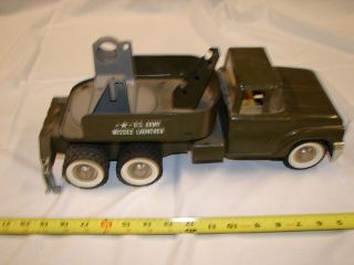 Vintage Truck Pressed Steel Structo U S Army Missile Launcher Military Restore
