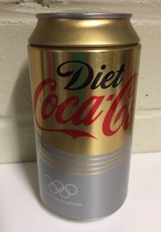 Coca Cola Diet Coke Olympics Metal Can Money Box Tin Mancave Collector Ltd Ed