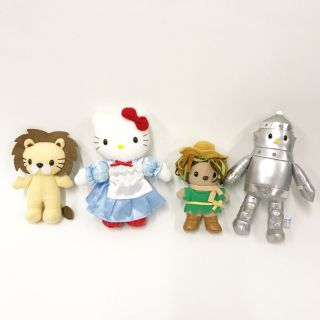 Vintage Hello Kitty The Wonderful Wizard Of Oz Plush 4 Doll Set Nakajima F7
