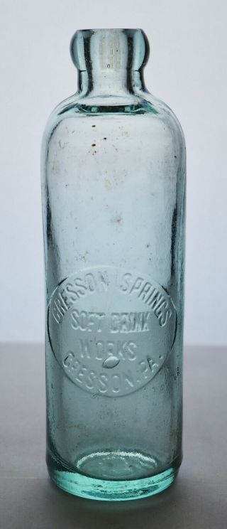 Old Hutch Hutchinson Soda Bottle Cresson Springs Cresson Pa - Pa0549