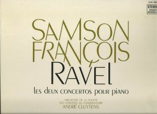 Samson Francois Plays Ravel Orch A.  Cluytens French Stereo Hmv Cvb 836 Nm