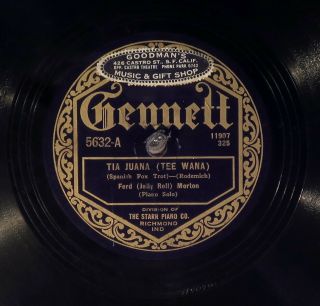 78 Rpm - - Jelly Roll Morton,  Gennett 5632,  E - Jazz